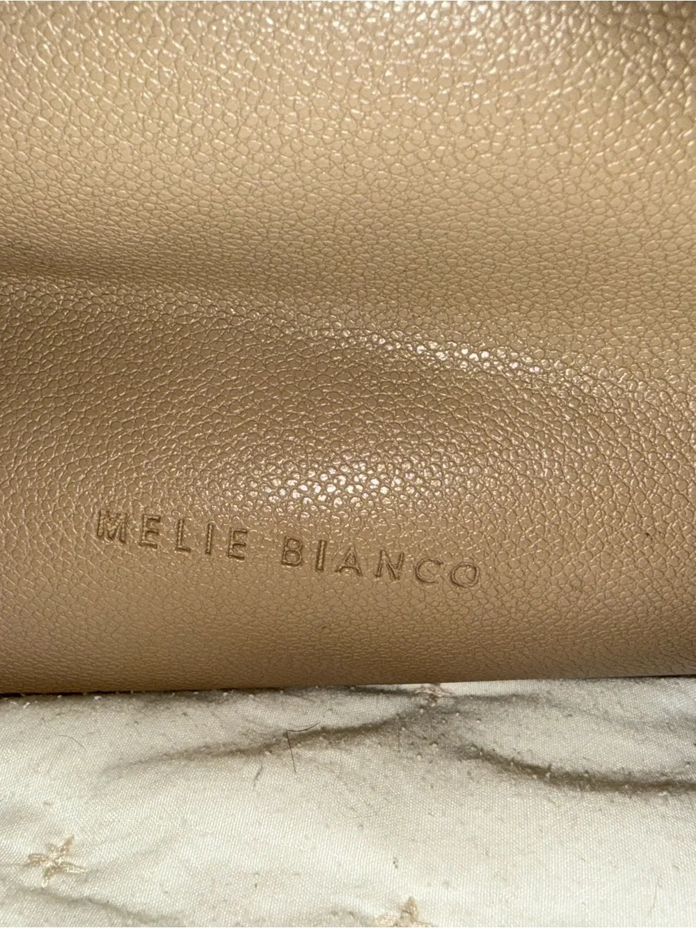 Melie Bianco Taupe Vegan Leather Tote Bag | Large Shoulder Purse
